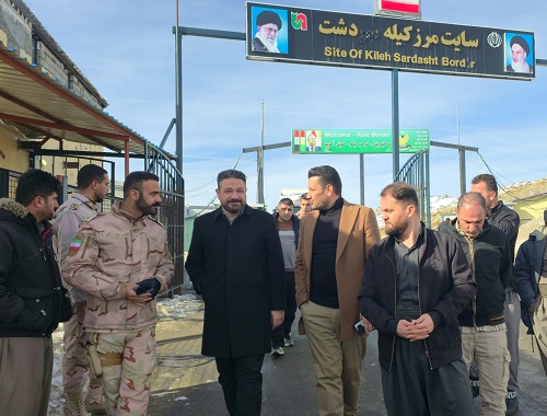 بازدید میدانی فرماندار سردشت از بازارچه مرزی کیله در راستای توسعه و رفع موانع اقتصادی